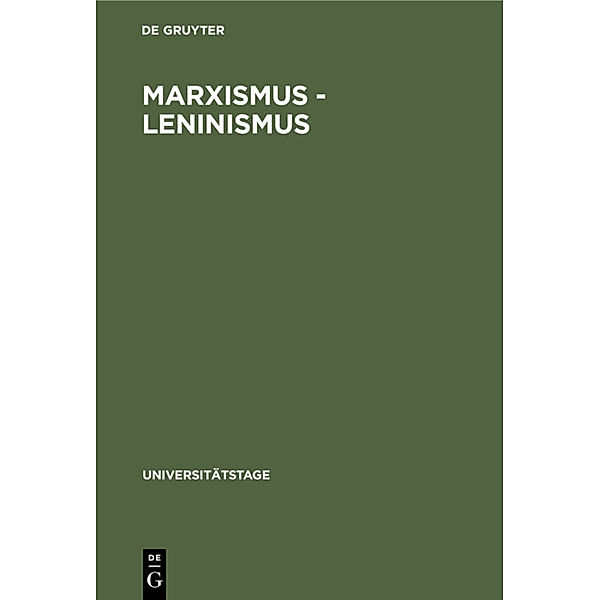 Marxismus - Leninismus