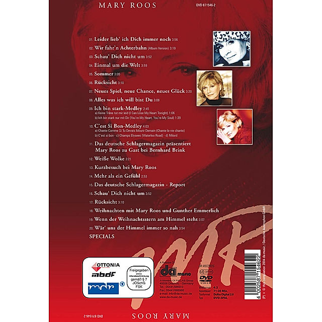 Mary Roos Dvd von Mary Roos jetzt bei Weltbild.de bestellen