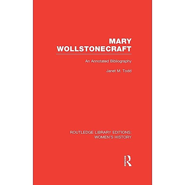 Mary Wollstonecraft, Janet Todd