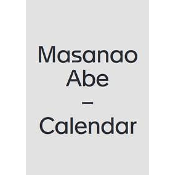 Masanao Abe - Calendar