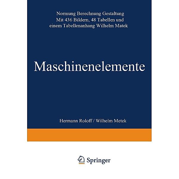 Maschinen elemente, Hermann Roloff