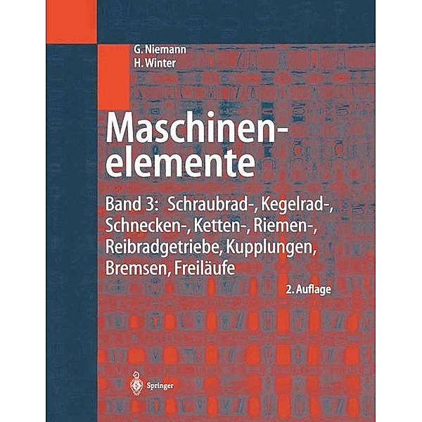 Maschinenelemente, Gustav Niemann, Burkhard Neumann, Hans Winter
