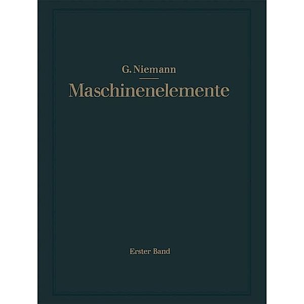 Maschinenelemente, Gustav Niemann