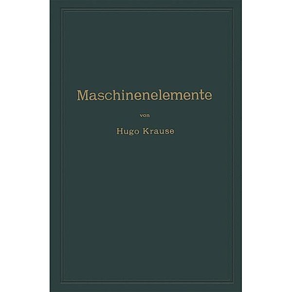 Maschinenelemente, Hugo Krause