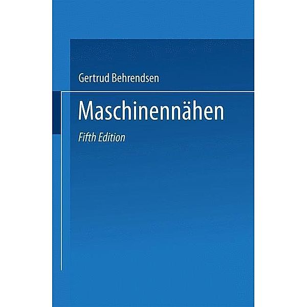 Maschinennähen, Gertrud Behrendsen
