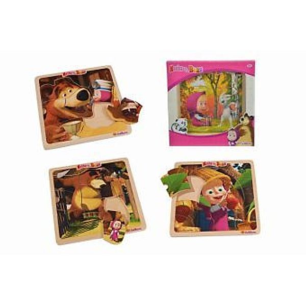 Masha Einlegepuzzle sortiert (Kinderpuzzle)