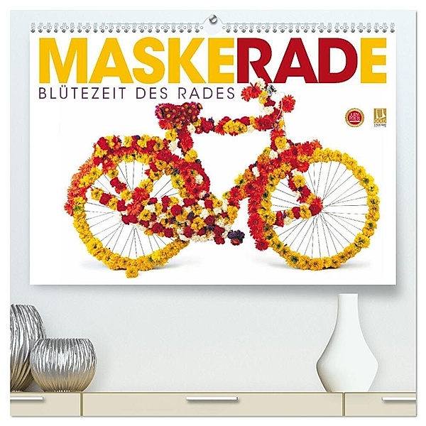 MaskeRADe - Blütezeit des Rades (hochwertiger Premium Wandkalender 2024 DIN A2 quer), Kunstdruck in Hochglanz, Wilfried Oelschläger
