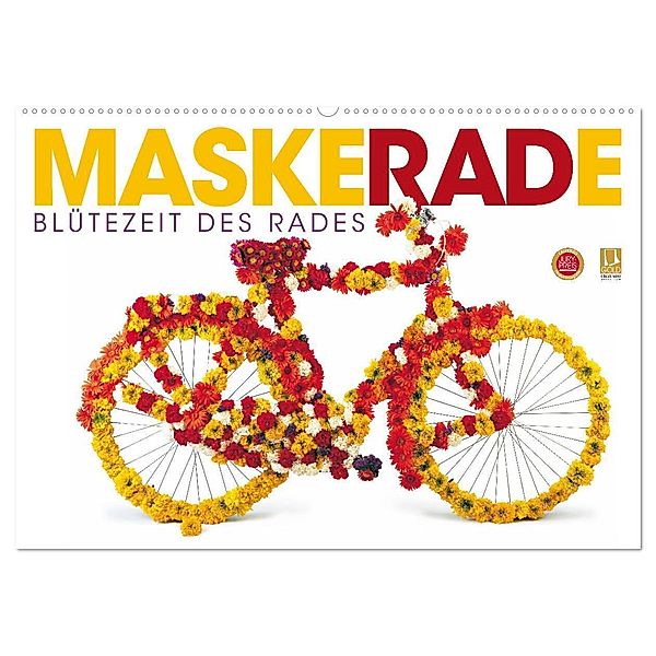 MaskeRADe - Blütezeit des Rades (Wandkalender 2024 DIN A2 quer), CALVENDO Monatskalender, Wilfried Oelschläger