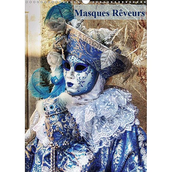 Masques Rêveurs (Calendrier mural 2021 DIN A3 vertical), Carine Dito