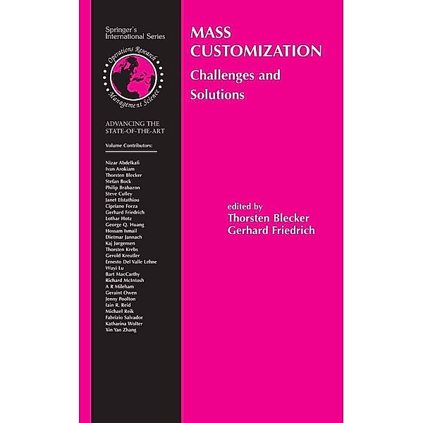 Mass Customization / International Series in Operations Research & Management Science Bd.87