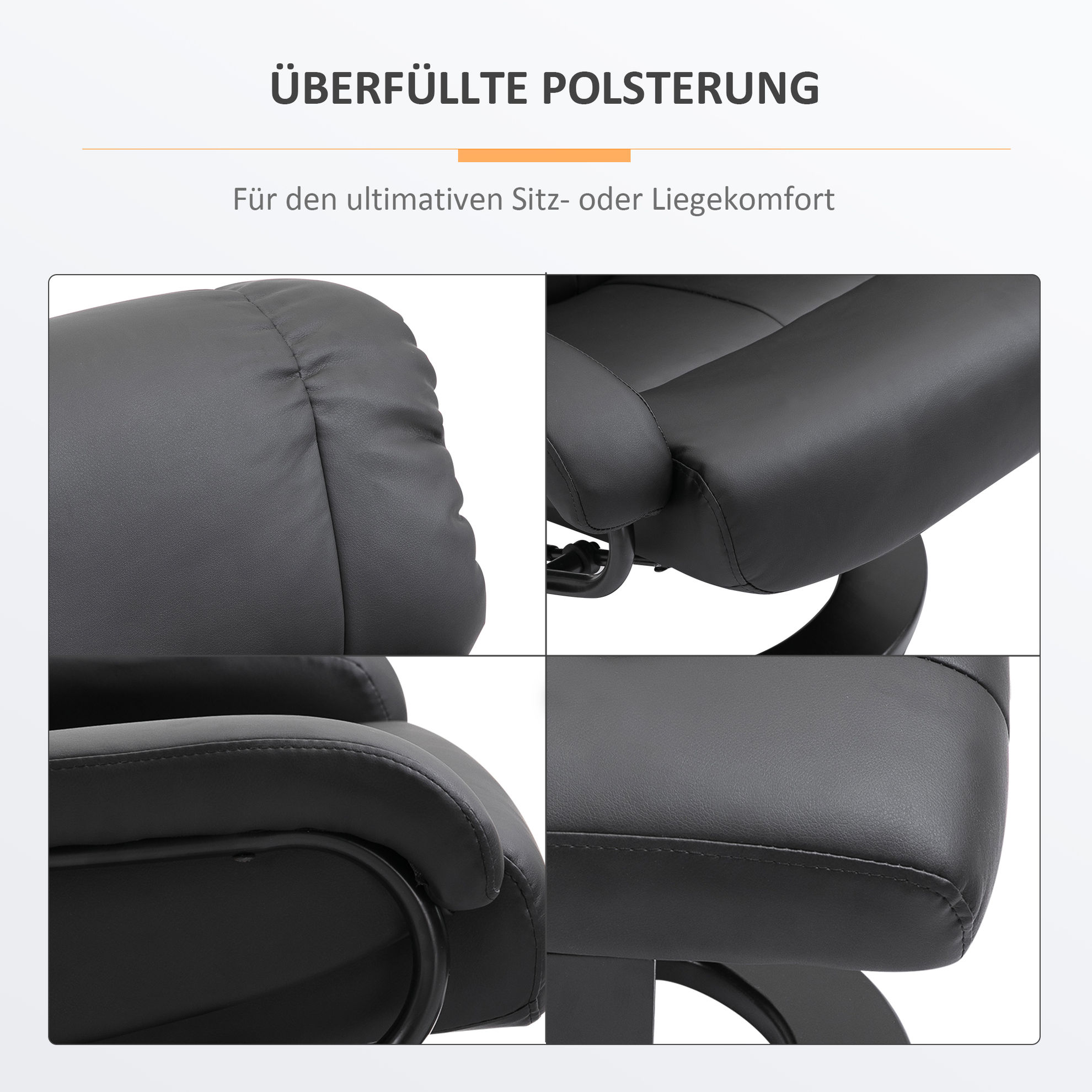 Schwarz Holz Perlen Plüsch Samt Sitzbezug Ultra Comfort Massage