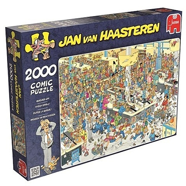 Massen an den Kassen (Puzzle), Jan Van Haasteren