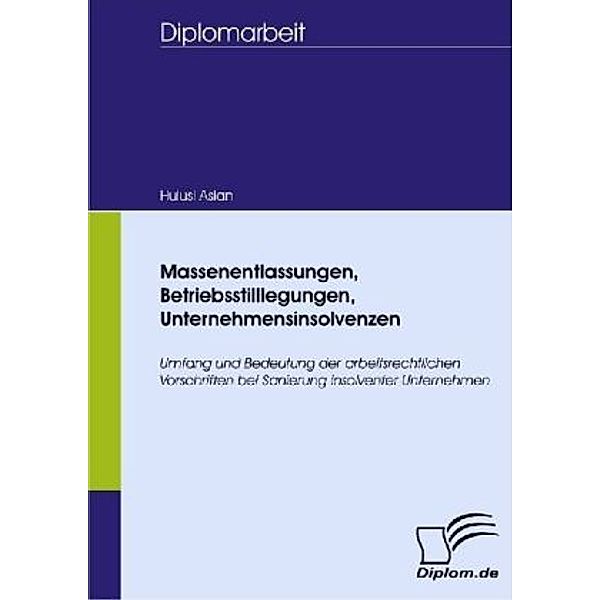 Massenentlassungen, Betriebsstilllegungen, Unternehmensinsolvenzen, Hulusi Aslan