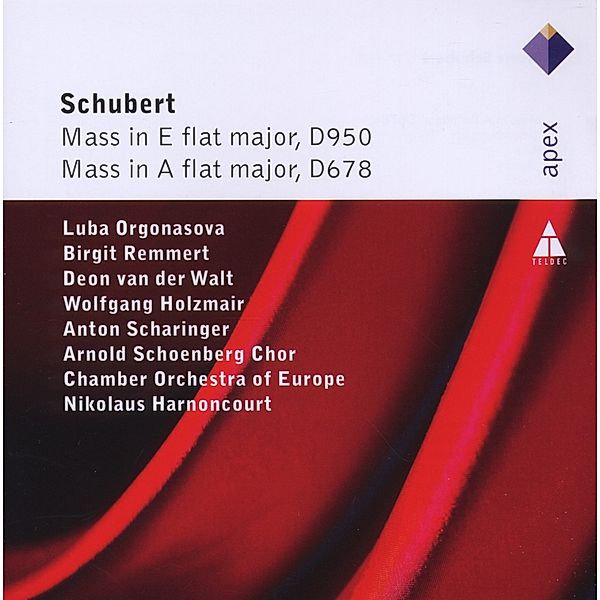 Masses 5,D 678 & 6,D 950, Orgonasova, van der Walt, Remmert, Harnoncourt, Coe