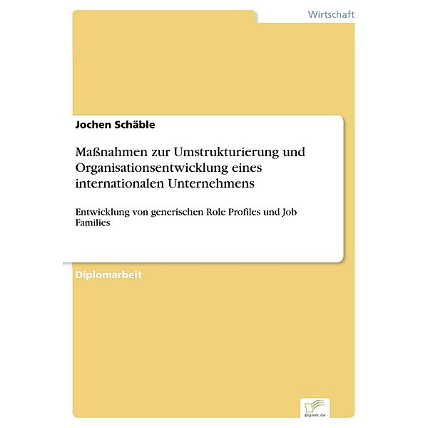 Maßnahmen zur Umstrukturierung und Organisationsentwicklung eines internationalen Unternehmens, Jochen Schäble