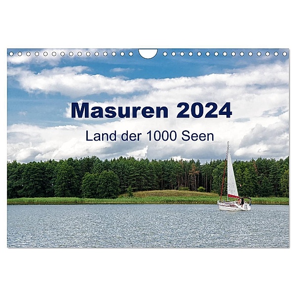 Masuren 2024 - Land der 1000 Seen (Wandkalender 2024 DIN A4 quer), CALVENDO Monatskalender, Oliver Nowak