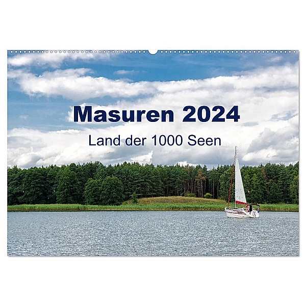 Masuren 2024 - Land der 1000 Seen (Wandkalender 2024 DIN A2 quer), CALVENDO Monatskalender, Oliver Nowak