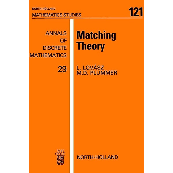 Matching Theory, M. D. Plummer, L. Lovász
