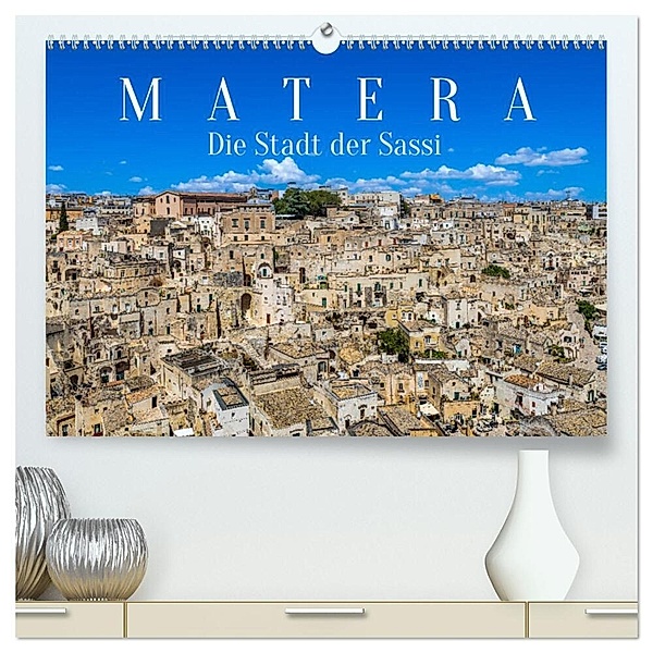 Matera - Die Stadt der Sassi (hochwertiger Premium Wandkalender 2024 DIN A2 quer), Kunstdruck in Hochglanz, Dieter Meyer