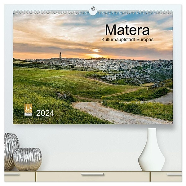 Matera (hochwertiger Premium Wandkalender 2024 DIN A2 quer), Kunstdruck in Hochglanz, Carmen Steiner und Matthias Konrad