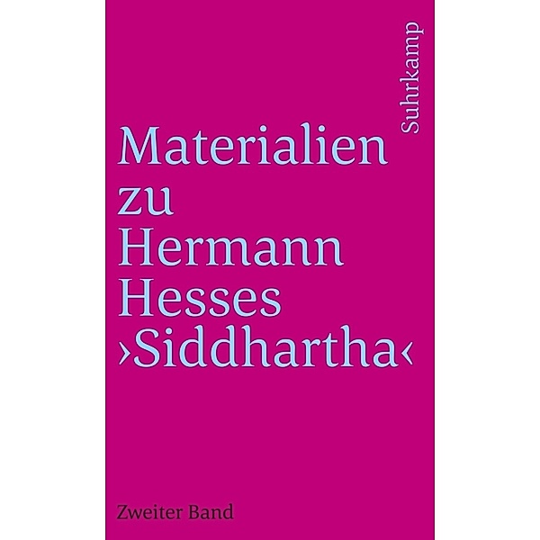 Materialien zu Hermann Hesses »Siddhartha«.Tl.2