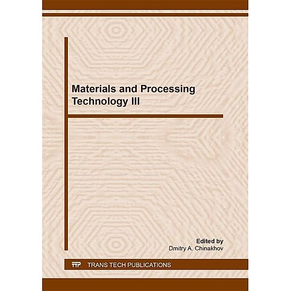 Materials and Processing Technology III