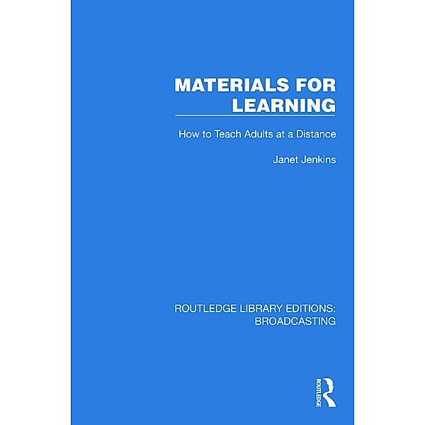 Materials for Learning, Janet Jenkins