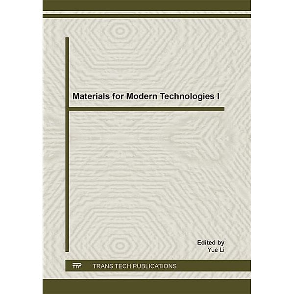 Materials for Modern Technologies I