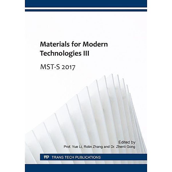 Materials for Modern Technologies III