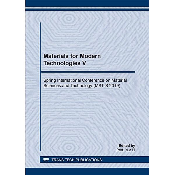 Materials for Modern Technologies V