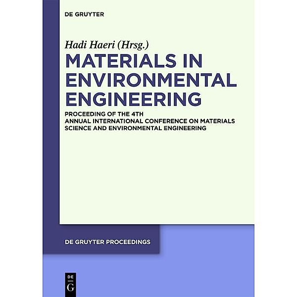 Materials in Environmental Engineering / De Gruyter Proceedings