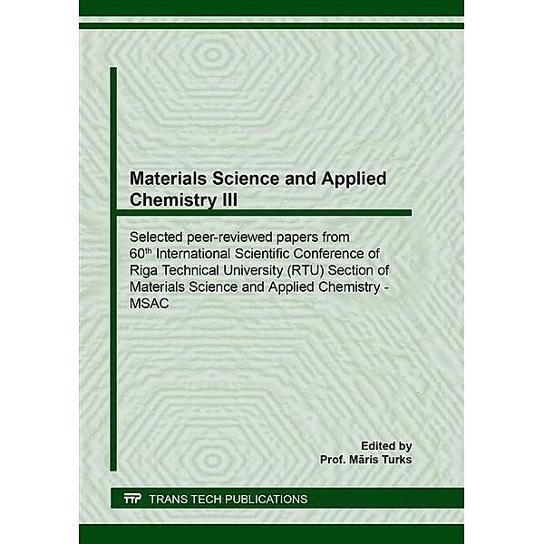 Materials Science and Applied Chemistry III