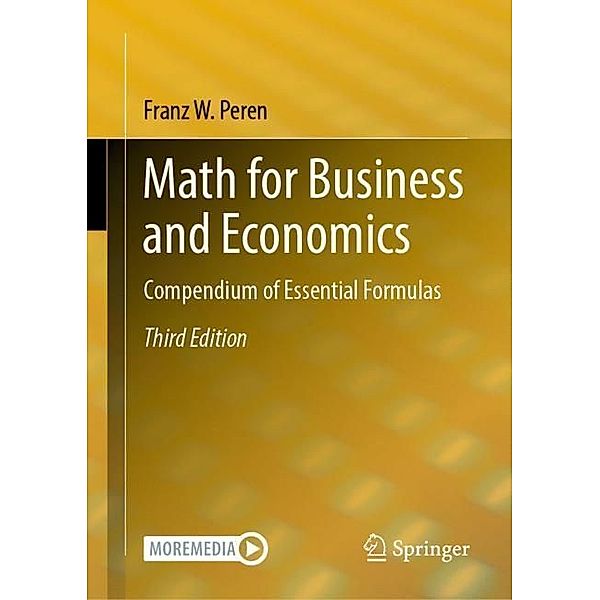 Math for Business and Economics, Franz W. Peren