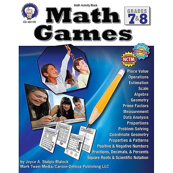 Math Games, Grades 7 - 8, Joyce Stulgis-Blalock