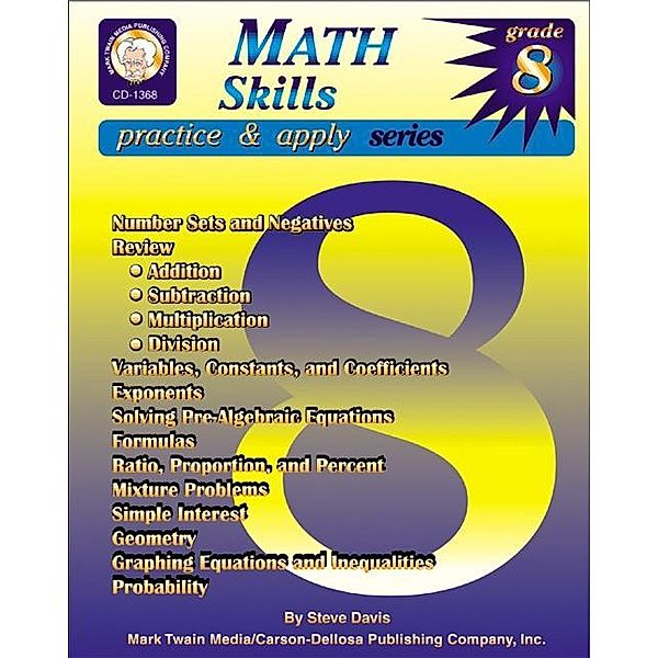 Math Skills, Grade 8 / Practice & Apply, Steve Davis