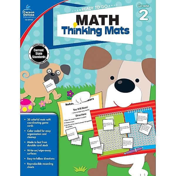 Math Thinking Mats, Grade 2 / Ready to Go, Carson-Dellosa Publishing