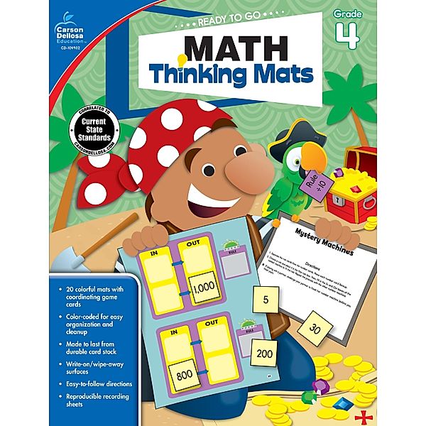 Math Thinking Mats, Grade 4 / Ready to Go, Carson-Dellosa Publishing
