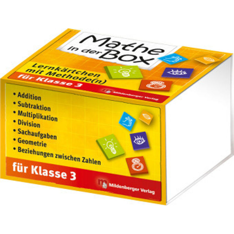 Mathe in der Box: Lernkärtchen mit Methode(n) für Klasse 3 product