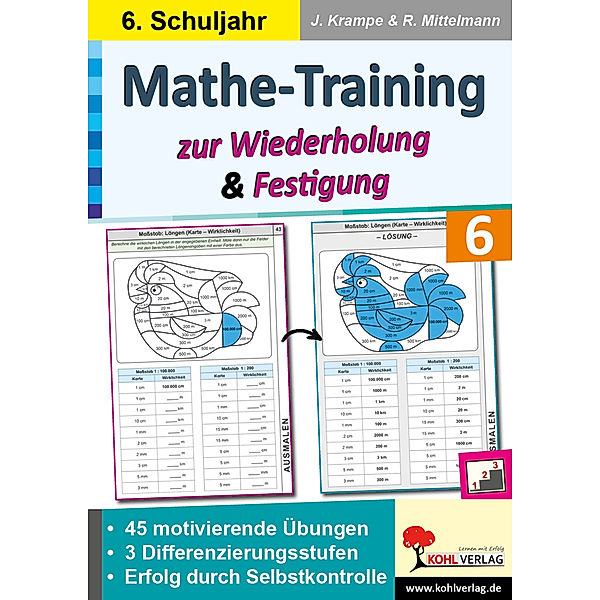 Mathe-Training zur Wiederholung und Festigung / Klasse 6, Jörg Krampe, Rolf Mittelmann