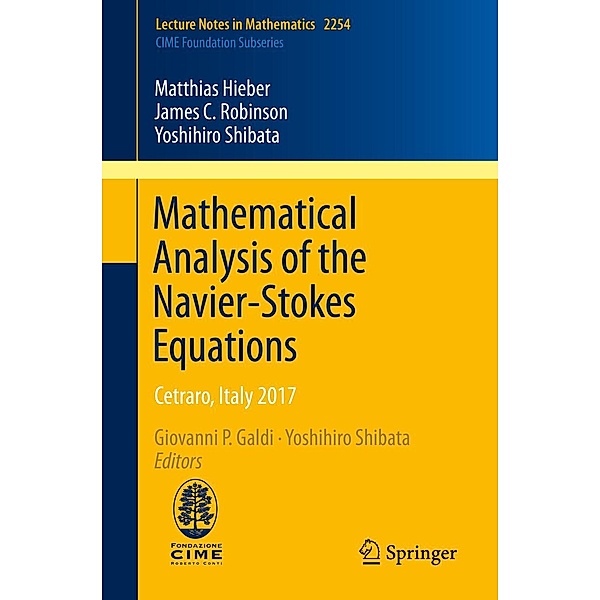 Mathematical Analysis of the Navier-Stokes Equations / Lecture Notes in Mathematics Bd.2254, Matthias Hieber, James C. Robinson, Yoshihiro Shibata