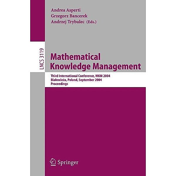 Mathematical Knowledge Management