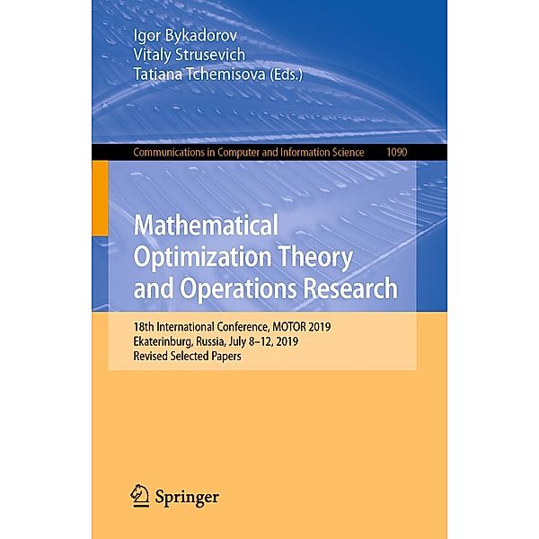 Mathematical Optimization Theory and Operations Research / Communications in Computer and Information Science Bd.1090