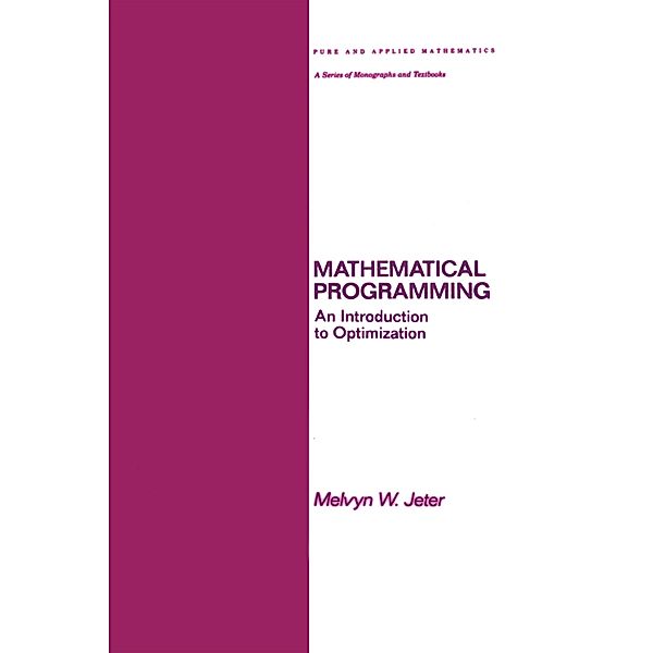 Mathematical Programming, Melvyn Jeter