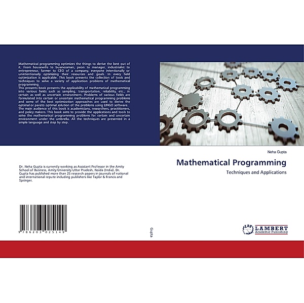 Mathematical Programming, Neha Gupta