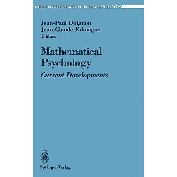 Mathematical Psychology / Recent Research in Psychology