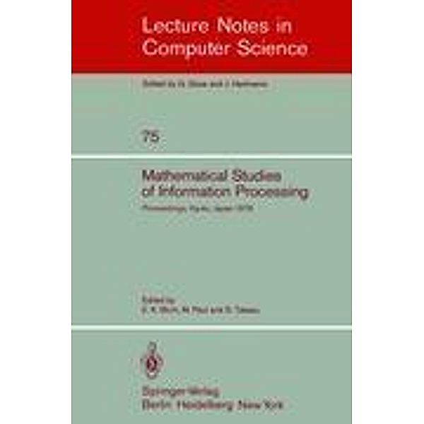 Mathematical Studies of Information Processing