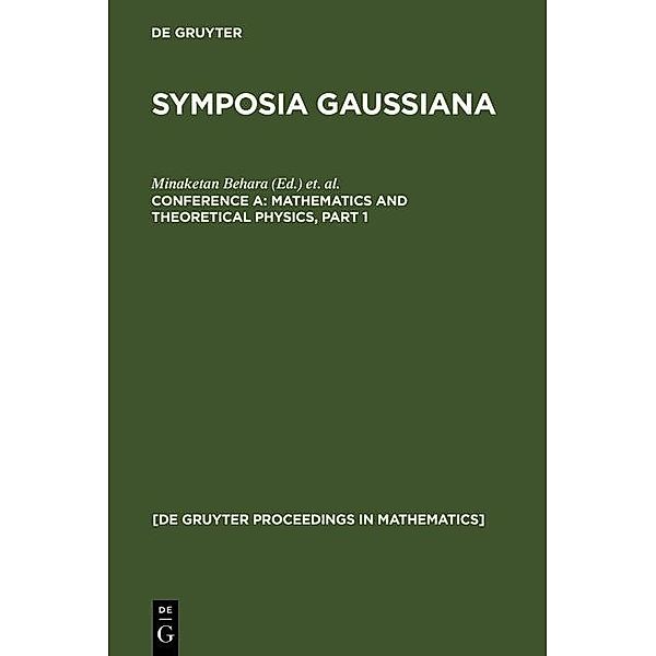 Mathematics and Theoretical Physics / De Gruyter Proceedings in Mathematics