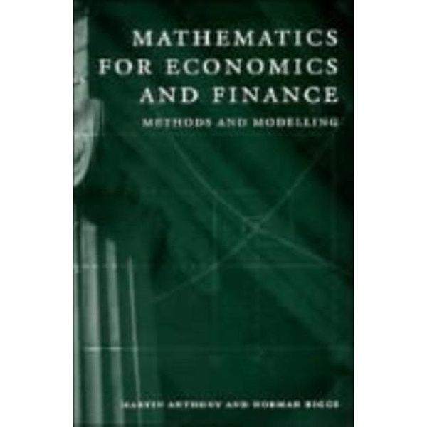 Mathematics for Economics and Finance, Martin Anthony
