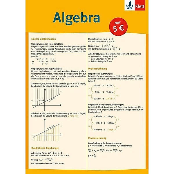 Mathematik auf einen Blick Algebra