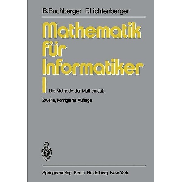 Mathematik für Informatiker I, Bruno Buchberger, F. Lichtenberger